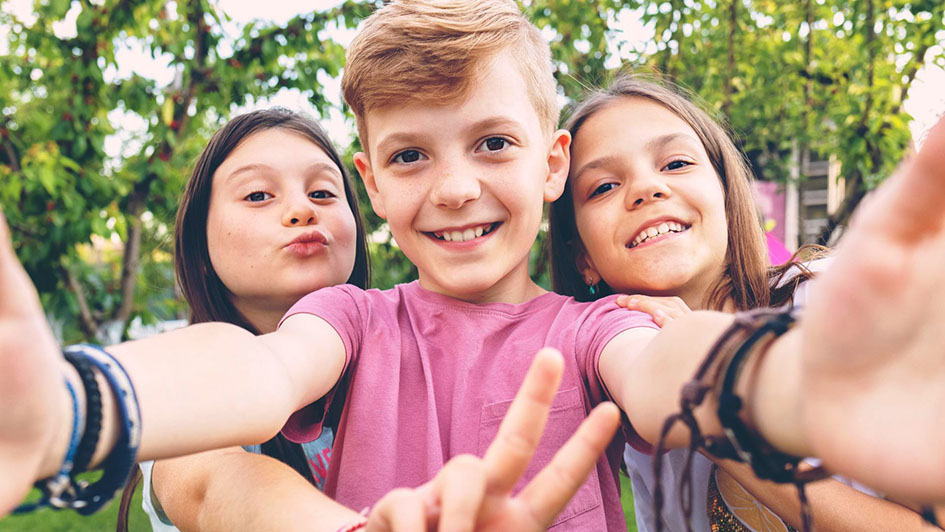 children having fun